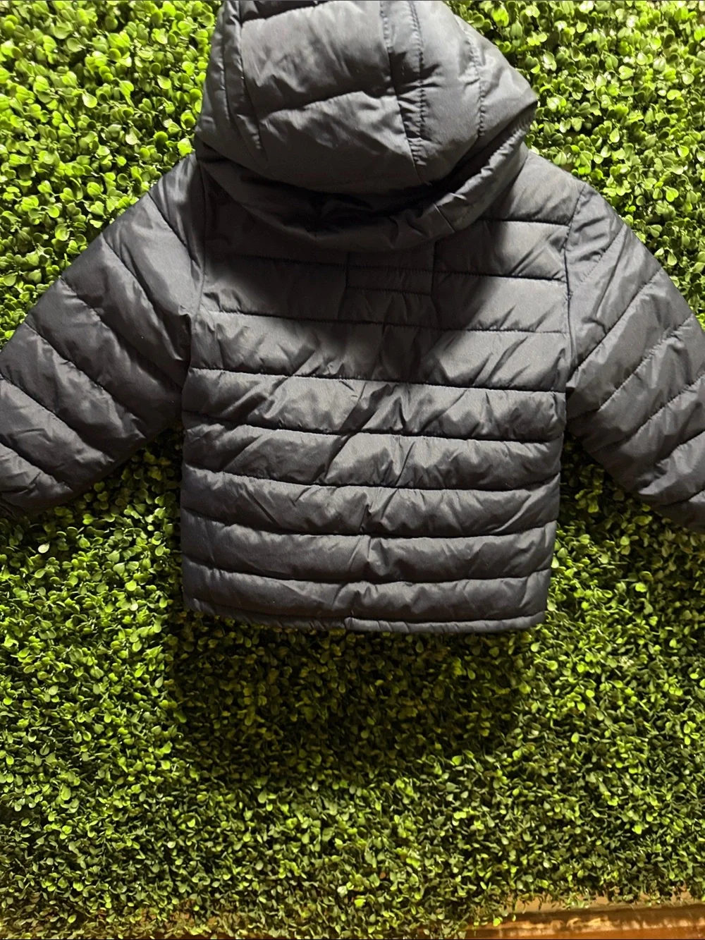 GAP Kids Hooded Puffer Jacket - Dark Blue